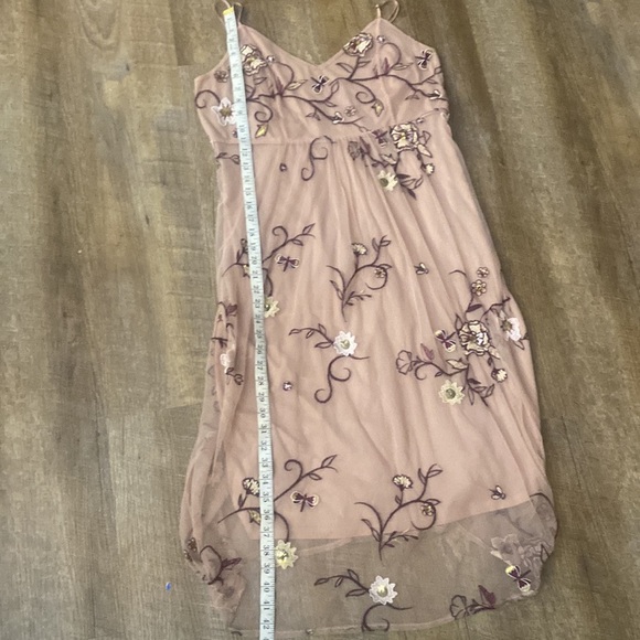 NWT Kaari Blue The Faerie Queene Dress L. Pink Embroidered Whimsical Y2K Style - Picture 4 of 8